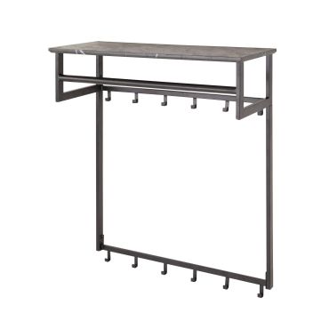 Vico Tenaro - kapstok met wandschap - 80 x 30 x 90 cm - grafiet