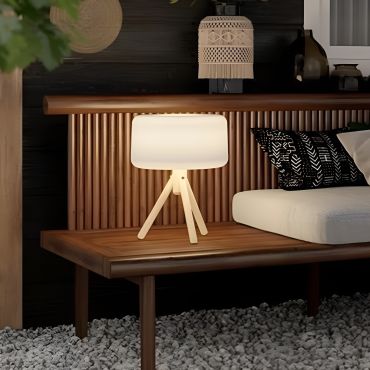 New Garden Chloe - tafellamp op zonne-energie met afstandsbediening - Ø 28 x 36 cm - 5W LED incl. - IP65 - wit -  RGB + witte lichtkleur