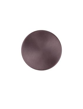 Nova Luce Cyrcle - wandlamp - Ø 22 x 3,5 cm - 12W LED incl. - geborstelde koffie