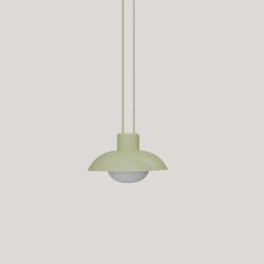New Garden Syros - oplaadbare hanglamp op batterij met afstandsbediening - Ø 20 x 9,5 cm - 9W dimbare LED incl. - IP54 - groen