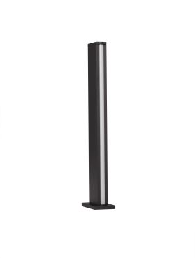Nova Luce Sasso - tuinpaal - 15 x 70 x 9,5 cm - 12W LED incl. - IP54 - donker antraciet