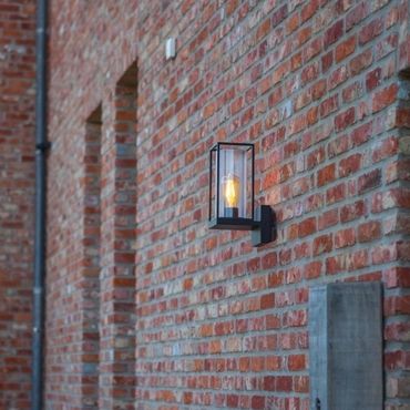 Lutec Flair - buiten wandverlichting - 12 x 17,2 x 31,3 cm - IP44 - mat zwart