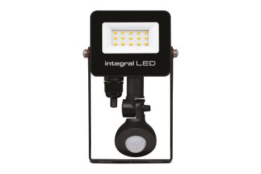 Integral LED Super Slim 2 - verstraler met bewegingssensor - 10,3 x 3,9 x 16,7 cm - 10W LED incl. - IP67 - zwart