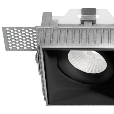 Nova Luce Brad - trimless inbouwspot - 88 x 88 mm, 85 x 85 mm inbouwmaat - zwart