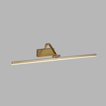 Searchlight LED Picture Lights - wandverlichting - 70 x 11 cm - 17W LED incl. - geborsteld goud