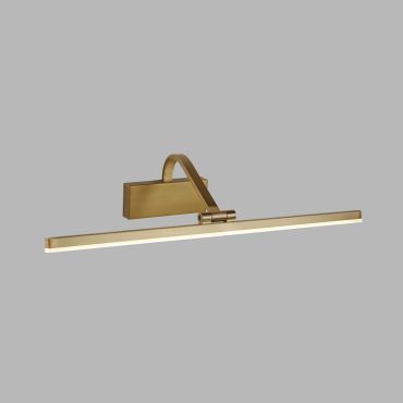 Searchlight LED Picture Lights - wandverlichting - 51 x 11 cm - 12W LED incl. - geborsteld goud
