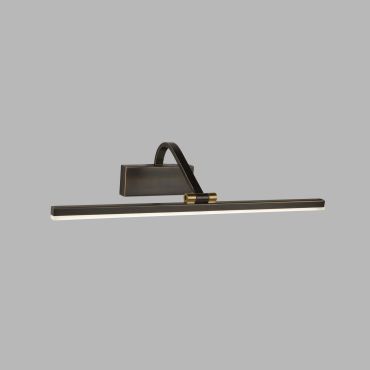 Searchlight LED Picture Lights - wandverlichting - 51 x 11 cm - 12W LED incl. - zwart geborsteld goud