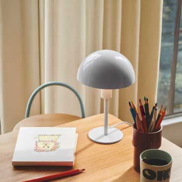 Nordlux Ellen Mini - tafellamp - Ø 16 x 25 cm - wit