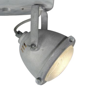 SHOWROOMMODEL - Brilliant Carmen - opbouwspot 2L - Ø 28 x 18,5 cm - 2 x 4W LED incl. - betongrijs