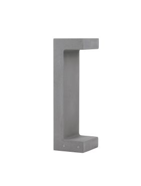 Nova Luce Aran - tuinpaal - 16 x 50 x 15 cm - 8W LED incl. - IP65 - grijs
