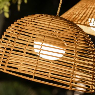 New Garden Cherry - draagbare oplaadbare lichtbron met afstandsbediening - Ø 11 x 9 cm - 8,5W LED incl. - IP54 - wit - 3000K