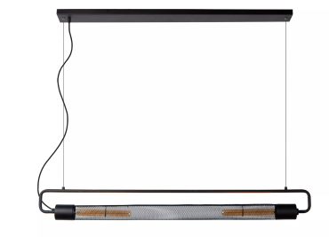 Lucide Calixt - hanglamp - 122 x 10 x 150 cm - zwart