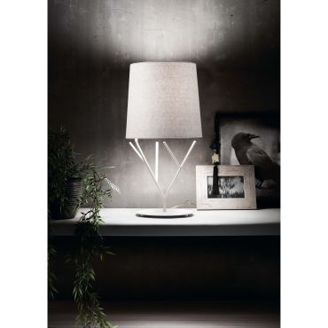 Faro Tree - tafellamp - Ø 27 x 51,5 cm - mat wit