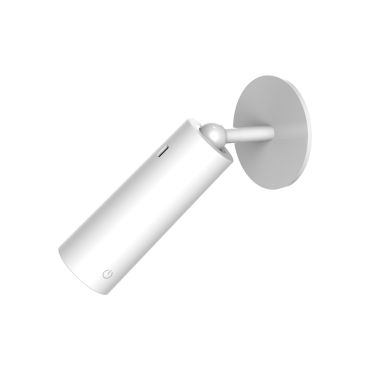 New Garden Roll 4 - oplaadbare opbouwspot - Ø4 x 12 cm - 3W dimbare LED incl. - wit