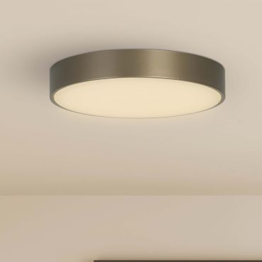 Searchlight Palma - plafondverlichting - Ø 25 x 4 cm - 12W LED incl. - brons en opaal
