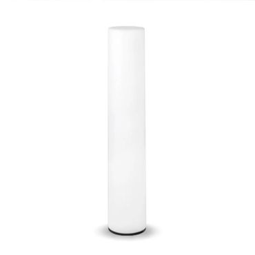 New Garden Fity 100 - buiten vloerlamp - Ø  19 x 100 cm - 14W LED incl. - IP65 - wit - koel witte lichtkleur