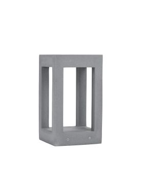 Nova Luce Bev - buiten wandverlichting - 20 x 35 x 20 cm - 5W LED incl. - IP65 - grijs
