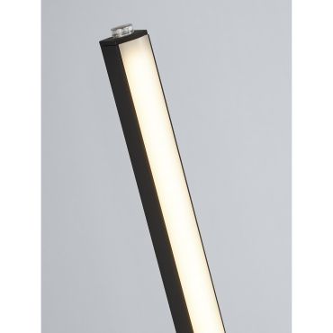 Searchlight Tribeca - staanlamp - 150 cm - 17,7W LED incl. - mat zwart en wit