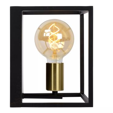 Lucide Ruben - wandverlichting - 22 x 18 x 22 cm - zwart