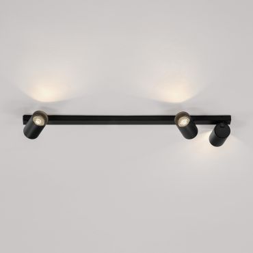 Nova Luce Oso - opbouwspot - 70 x 3,5 x 10,5 cm - zwart