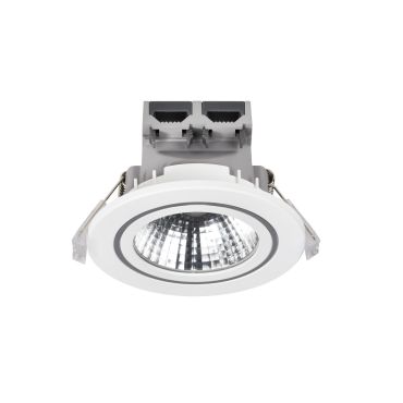 Nordlux Alec 1-Kit - inbouwspot - Ø 95 mm, Ø 80 mm inbouwmaat - 3 stappen dimmer - 6,1W LED incl. - IP44 - wit