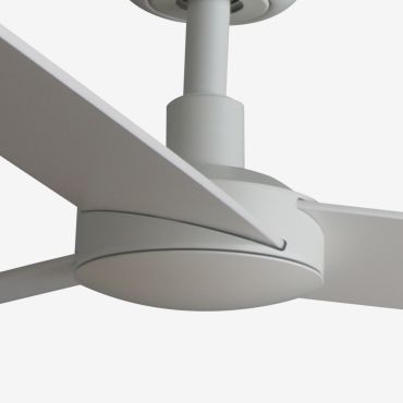 Faro Rudder L - plafondventilator - Ø 132 cm - mat wit en essen