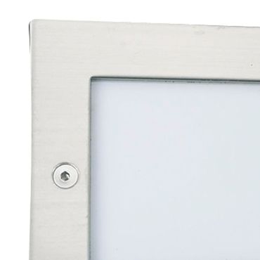 Searchlight Ankle - inbouw wandverlichting - 7,1 x 5,1 x 7,1 cm - 1W LED incl. - IP54 - roestvrij staal