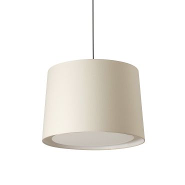 Faro Conga - hanglamp - Ø 40 x 30 cm - beige en zwart