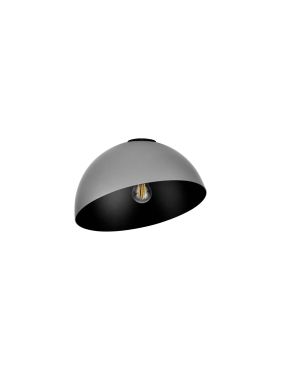 Nova Luce Onia - plafondlamp - Ø 29 x 19 cm - metallic en zandzwart