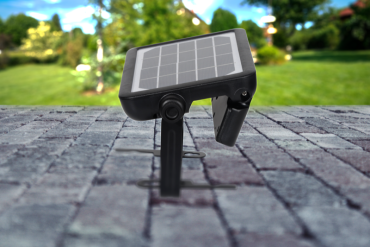 Century Italia Dverso - verstraler op zonne-energie met sensor - 21,7 x 3,3 x 14,9 cm - 5W LED incl. - IP65 - zwart