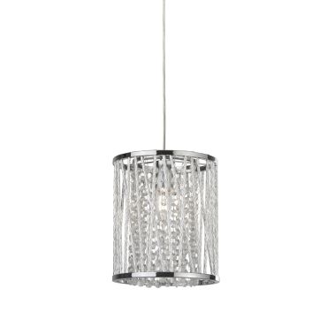 Searchlight Elise - hanglamp - Ø 21 x 145 cm - chroom