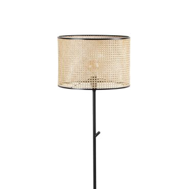 Faro Mambo - staanlamp - 154 cm - lichtbruin en zwart