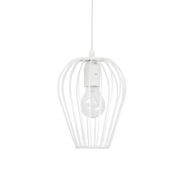 Nova Luce Sage - hanglamp - Ø 17 x 140 cm - wit