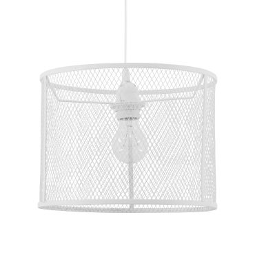 Nova Luce Net - hanglamp - Ø 30 x 140 cm - wit