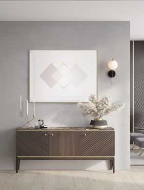 Nova Luce Savoy - wandlamp - Ø 11 x 34 cm - satijn goud, mat zwart en wit opaal