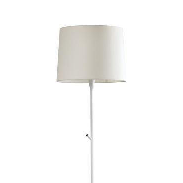 Faro Conga - staanlamp - 154 cm - wit en beige