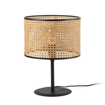 Faro Mambo - tafellamp - Ø 32 x 49,5 cm - lichtbruin en zwart