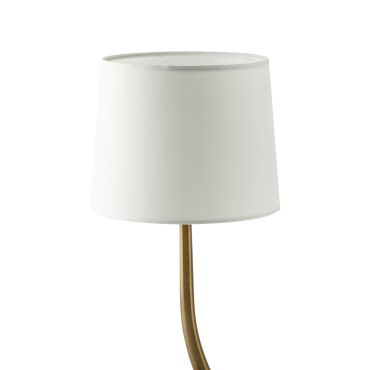 Faro Rem - tafellamp - Ø 25 x 57 cm - brons en wit