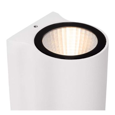 Lucide Akra - buiten wandverlichting - 5,5 x 6,5 x 10 cm -  6W LED incl. - IP54 - wit