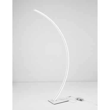 Nova Luce Breton - staanlamp - 56 x 20 x 150 cm - 40W dimbare LED incl. - zandwit