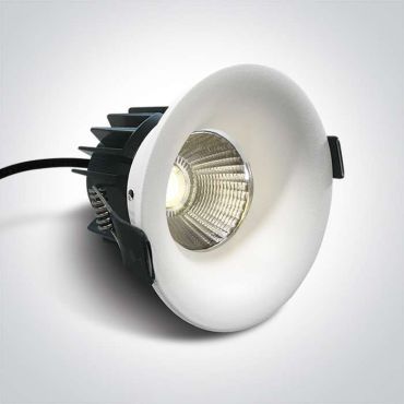 ONE Light Floating Ring Range - inbouwspot - Ø 85 mm, 68mm inbouwmaat - 12W dimbare LED incl. - IP65 - wit