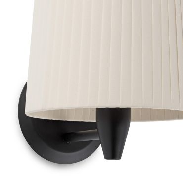 Faro Samba - wandverlichting - 21,5 x 19 x 17,3 cm - zwart en beige