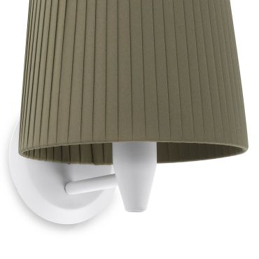 Faro Samba - wandverlichting - 21,5 x 19 x 17,3 cm - groen en wit