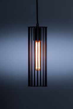 ETH Birdy - hanglamp - 120 x 9,6 x 200 cm - zwart