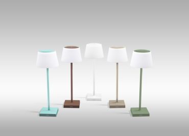 Century Italia Margò - oplaadbare buiten tafellamp - Ø 13 x 38 cm - 4W dimbare LED incl. - IP54 - turkoois