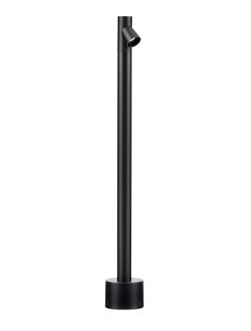 Nova Luce Lord - tuinpaal - Ø 8 x 60 cm - 4W LED incl. - IP65 - zandzwart
