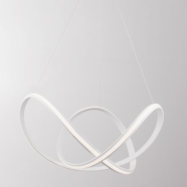 Nova Luce Apus - hanglamp - Ø 70 x 120 cm - 50W dimbare LED incl. - zandwit