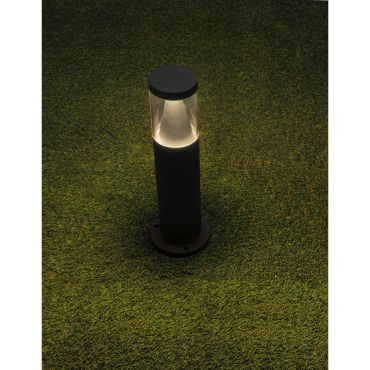 Nova Luce Rock - tuinpaal - Ø 9 x 43 cm - 10W LED incl. - IP65 - zandzwart