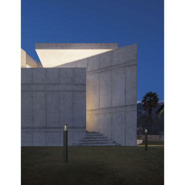 Nova Luce Rock - tuinpaal - Ø 9 x 83 cm - 10W LED incl. - IP65 - zandzwart