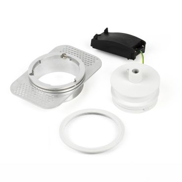 Faro - inbouwrozet - Ø 100 mm, Ø 90 mm inbouwmaat - mat wit